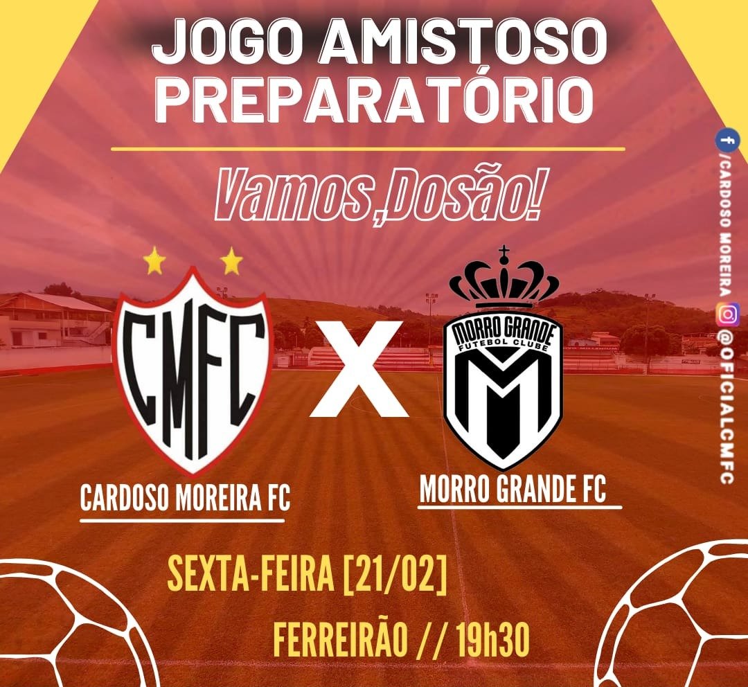 Cardoso Moreira F. C. volta a campo para mais um amistoso preparatório. 