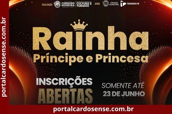 Cardoso Moreira abre inscrições para Rainha, Príncipe e Princesa da Expo 2026