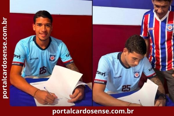 De Cardoso Moreira para o futebol profissional: Nathan Junior assina primeiro contrato com o Friburguense.
